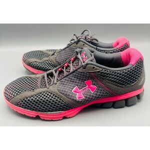 Under‎ Armour Micro G Assert Gray Pink Women's Size 9.5 Athletic Shoes 1215468